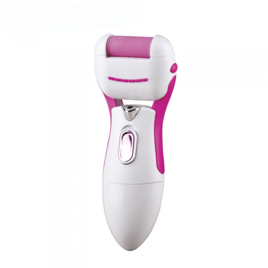 Pritech 1 Rough Roller And 1 Fine Roller Fully Washable Foot Electric Battery Operated Callus Remover With Cleaning Brush